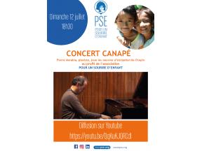 Affiche du concert canapé organisé par PSE PACA le dimanche 12 juillet 2020