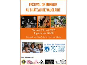 Affiche Festival de musique au Château de Vauclaire en mai 2022