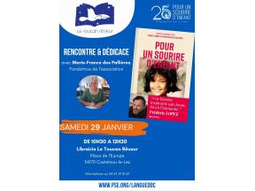 Affiche séance dédicace Pour un Sourire d'Enfant à Castelnau-le-Lez