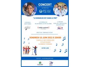 Affiche concert "Le bonheur est dans le pré" à Clermont-Ferrand en juin 2022