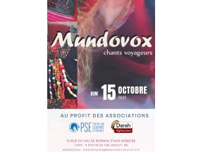 Affiche du concert Mundovox octobre 2023