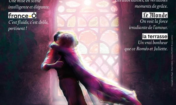 Affiche pièce de théâtre "Roméo et Juliette"