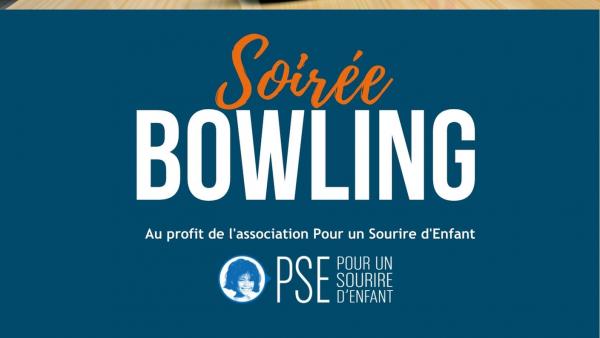 Affiche soirée bowling à Amiens février 2023