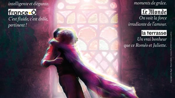 Affiche pièce de théâtre "Roméo et Juliette"
