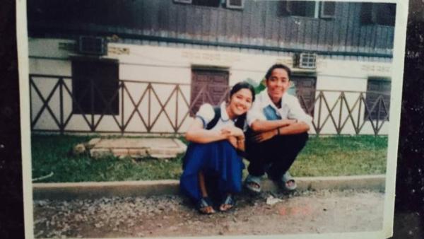 Leng et sa femme lorsqu'ils étaient étudiants à PSE
