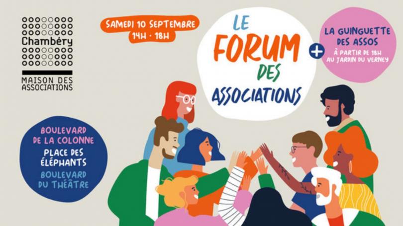 Affiche Journée des associations à Chambéry en septembre 2022