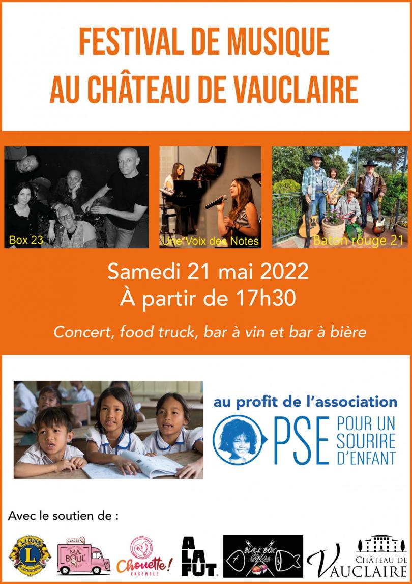 Affiche Festival de musique au Château de Vauclaire en mai 2022