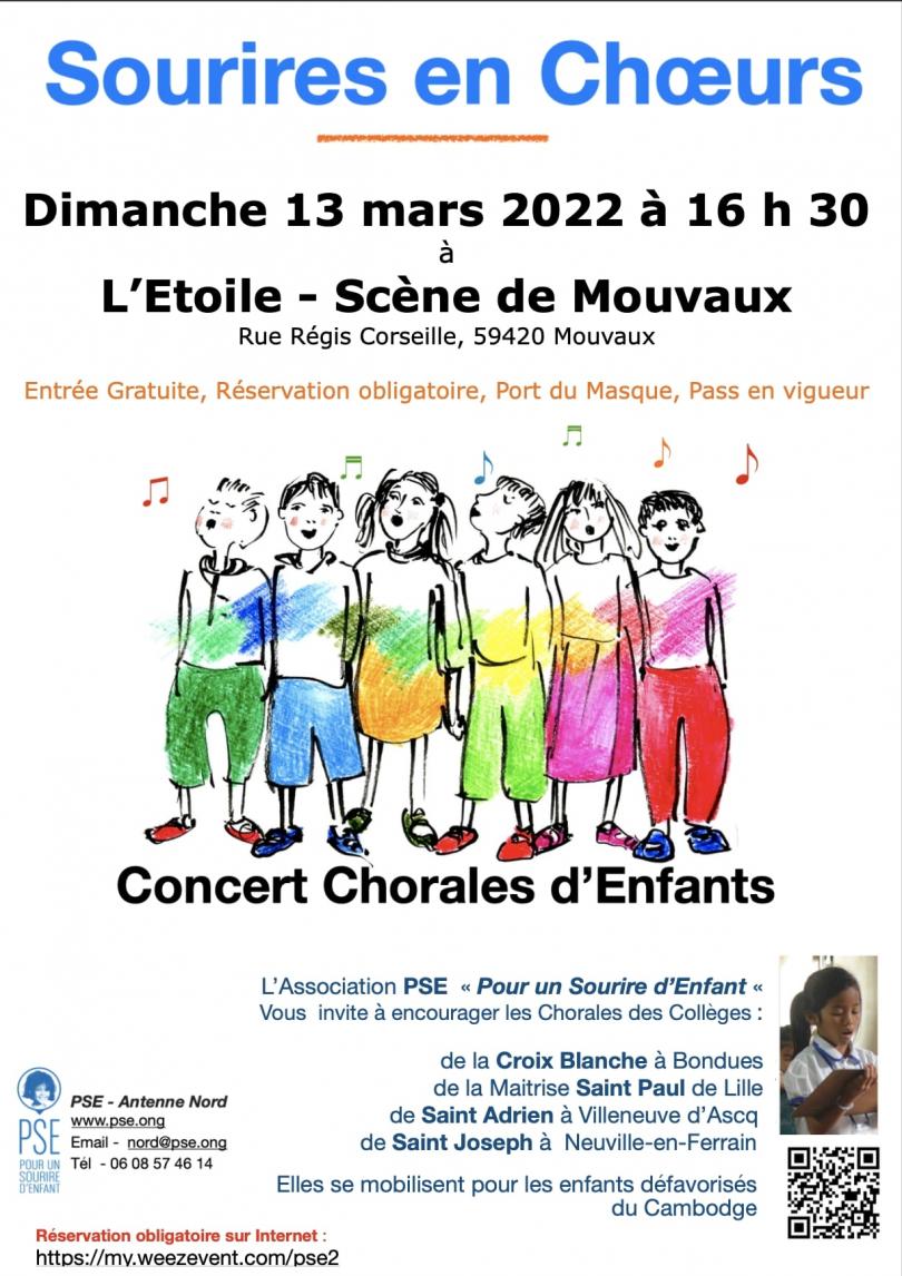 Affiche Sourires en Choeur 2022 à Mouvaux