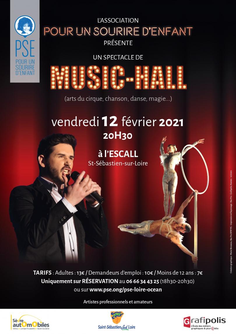 Affiche du spectacle de Music Hall