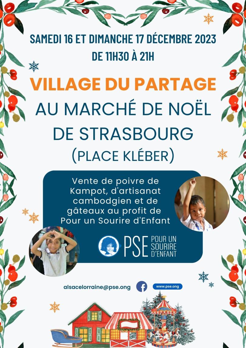 Affiche Marché de Noël 2023 à Strasbourg