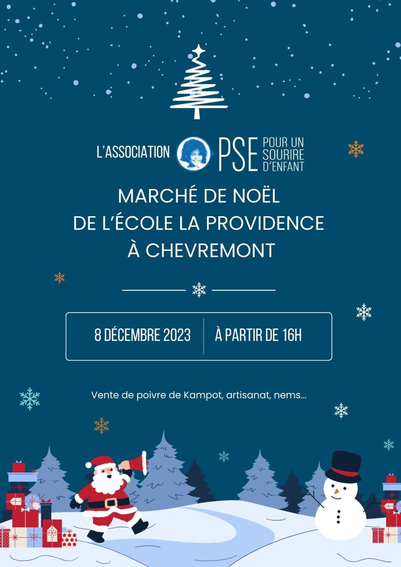 Affiche Marché de Noël 2023 à Chevremont