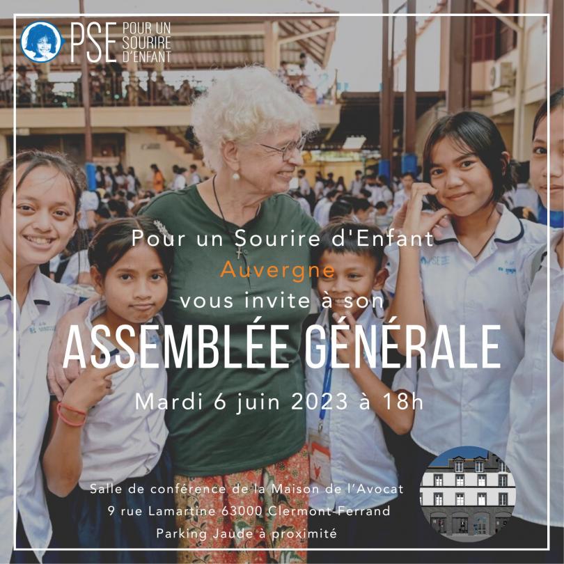 Affiche de l'Assemblée Générale 2023 de PSE Auvergne
