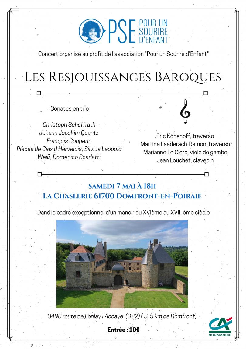 Affiche concert baroque en Basse-Normandie en avril 2022