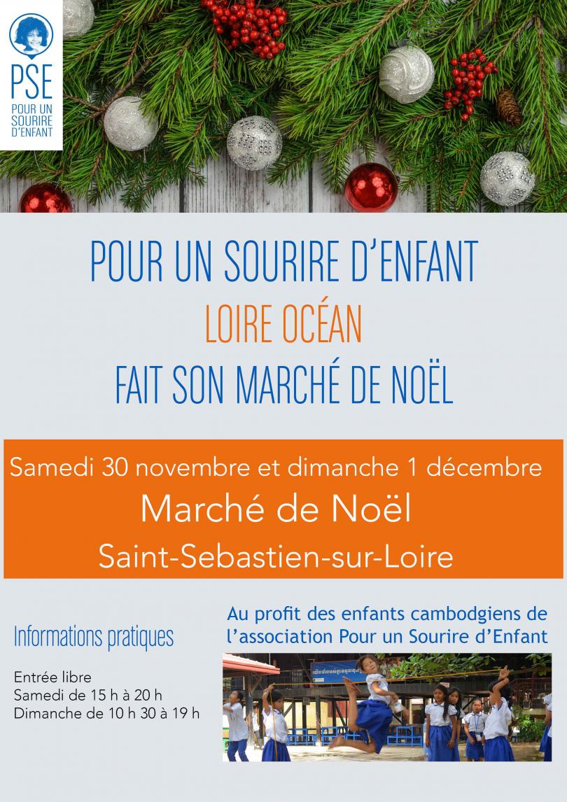 Affiche Marché de Noël 2019 PSE Loire Océan 