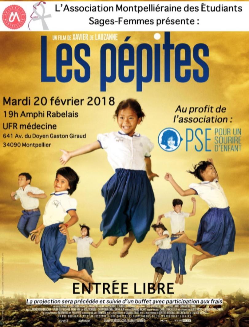Affiche projection Les Pépites à Montpellier en 2018