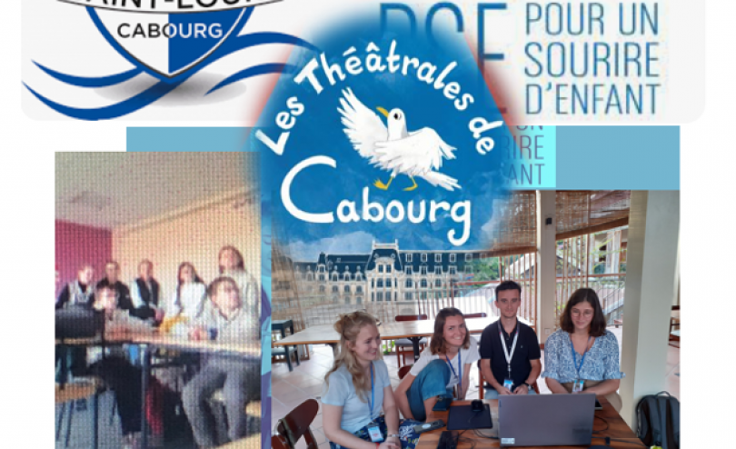 Affiche de l'échange qui a eu lien entre les collégiens de Cabourg et les volontaires de PSE