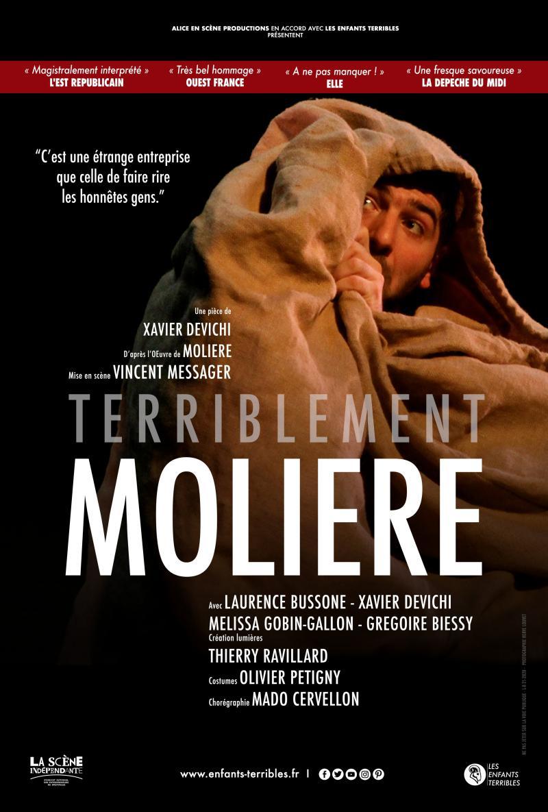 Affiche de la pièce Terriblement Molière