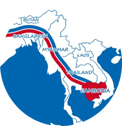 Carte du Phnom Penh Express 3 avec un focus sur le Cambodge