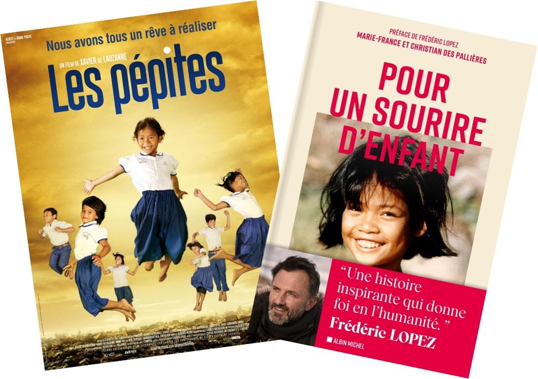 Film Les Pépites et livre Pour un Sourire d'Enfant