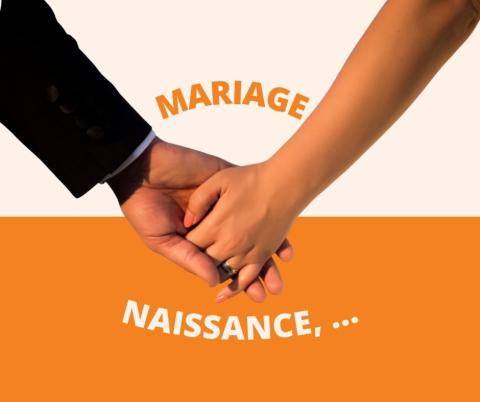 Cagnotte mariage, naissance