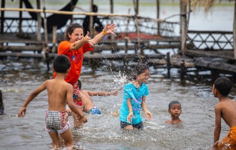 Jeux d'eau pendant les camps PSE Jeux d'eau pendant les camps PSE