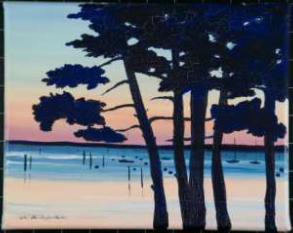 Crépuscule à Andernos, Christine de Segonzac Crépuscule à Andernos, Christine de Segonzac