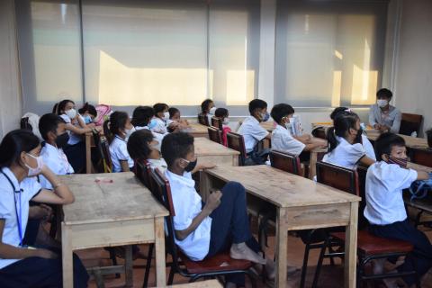 Des élèves en classe Des élèves en classe