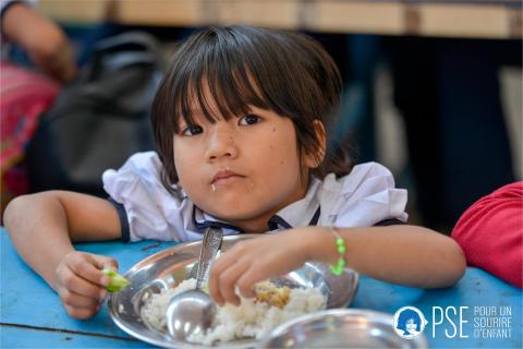 A child at PSE's canteen A child at PSE's canteen