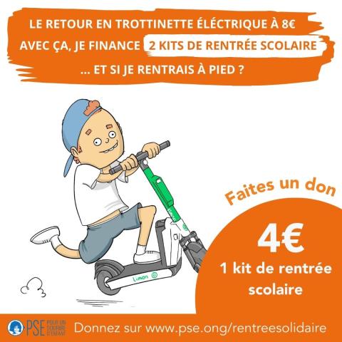 Rentrée solidaire - Trottinette électrique