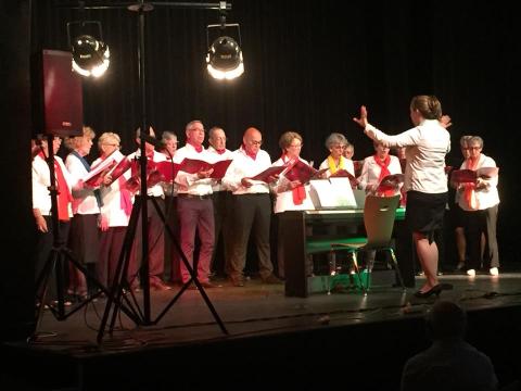 Une chorale lors du concert de Chantevigne concert pse LO