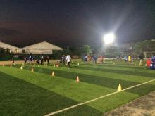 Le terrain de foot où Lysa s'entraine